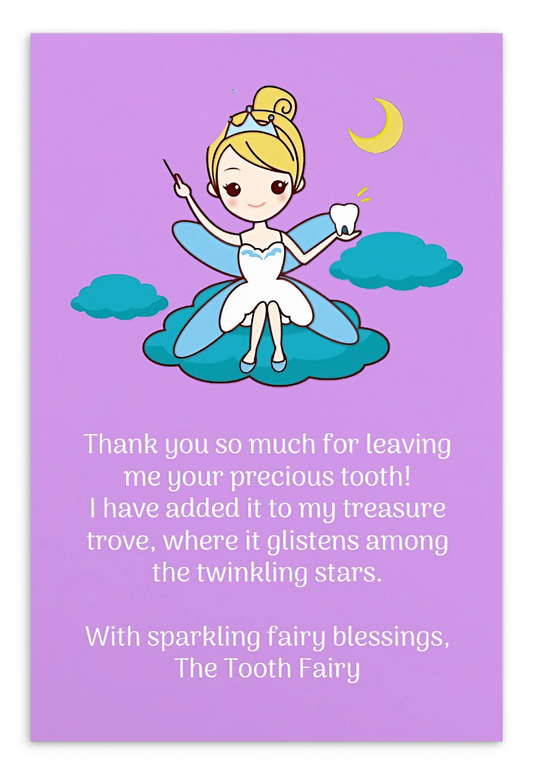 Tooth Fairy Thank You Cards- Thank You So Much For Leaving Me Your Precious Tooth!