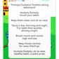 Toothbrushing Song Cards- Humpty Dumpty's Toothbrushing Adventure