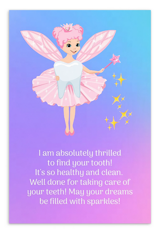 Tooth Fairy Thank You Cards-  I Am Absolutely Thrilled To Find Your Tooth!