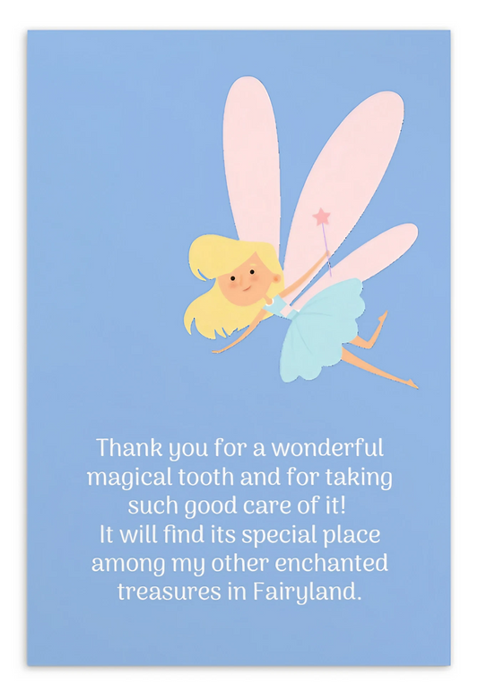 Tooth Fairy Thank You Cards- Thank You For A Wonderful Tooth