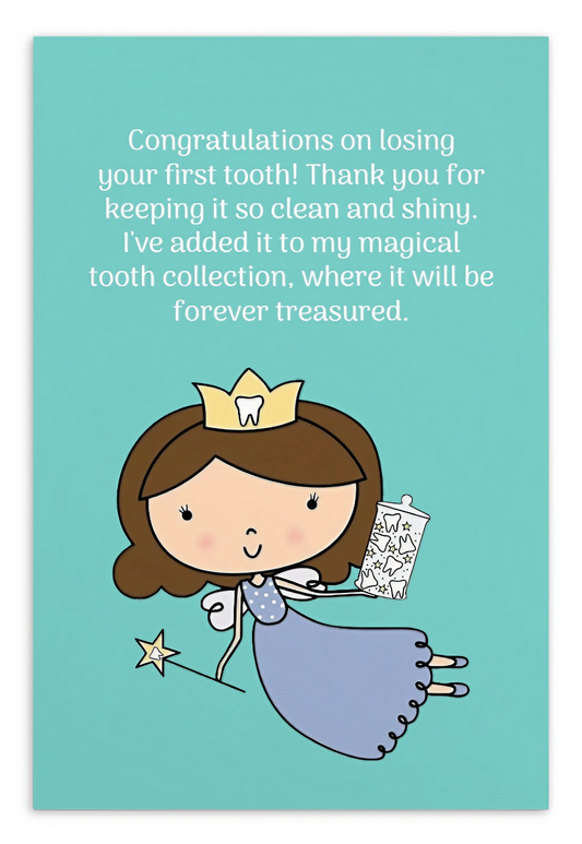 Tooth Fairy Thank You Cards- Congratulations On Losing Your First Tooth!