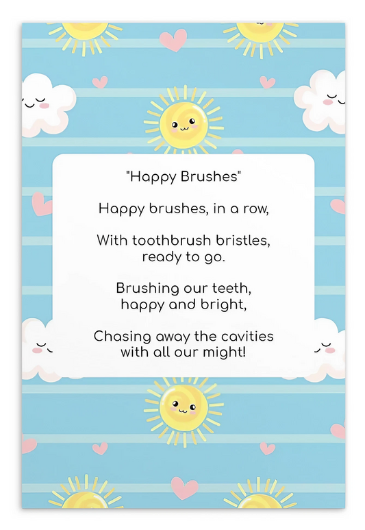 Toothbrushing Song Cards- Happy Brushes