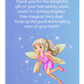 Tooth Fairy Thank You Cards-  Thank You For The Delightful Gift Of Your Lost Pearly White Tooth!