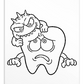 Colouring-in Cards - Cavity Causing Bacteria and Tooth