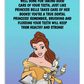 Princess Belle | Dental Motivational & Reward Cards- Well Done For Taking Good Care Of Your Teeth, Just Like Princess Belle Takes Care Of Her Books!