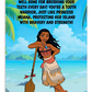 Princess Moana | Dental Motivational & Reward Cards- Well Done For Brushing Your Teeth Every Day!