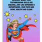 Supergirl | Dental Motivational & Reward Cards- Your Toothbrushing Skills Are Amazing, Just Like Supergirl's Superpowers