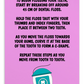 Oral Hygiene Cards- Flossing Instructions