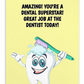 Dental Motivational & Reward Cards- Amazing! You're A Dental Superhero!