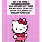 Hello Kitty | Dental Motivational & Reward Cards- Way To Go, You're A Toothbrushing Expert!