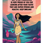 Pocahontas | Dental Motivational & Reward Cards- Way To Go! Pocahontas Is Super Proud Of You For Looking After Your Teeth!