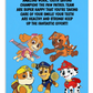 Paw Patrol | Dental Motivational & Reward Cards- Amazing Work, Tooth Saving Champion!