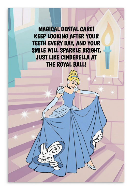 Cinderella | Dental Motivational & Reward Cards- Magical Dental Care!