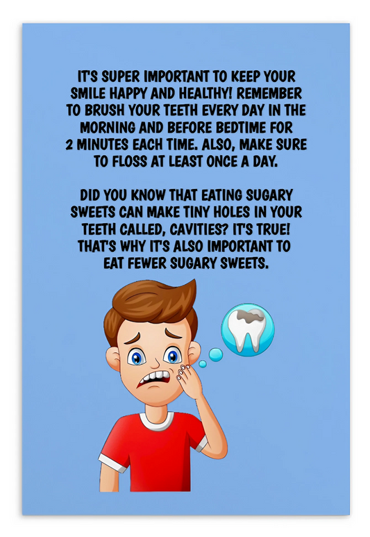 Oral Hygiene Cards-  It's Super Important To Keep Your Smile Happy And Healthy