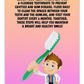 Oral Hygiene Cards- Brush Your Teeth Twice A Day With A Fluoride Toothpaste To Prevent Cavities And Gum Disease