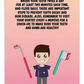 Oral Hygiene Cards-  Brush Your Teeth Twice A Day For At Least Two Minutes Each Time
