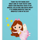 Tooth Fairy Thank You Cards- Thank You For Taking Such Great Care Of Your Teeth!