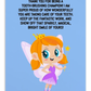 Tooth Fairy Thank You Cards- Thank You For Being A Tooth-brushing Champion!