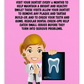 Oral Hygiene Cards-  Did You Know It's Important To Visit Your Dentist Every 6 Months To Help Maintain A Bright And Healthy Smile?