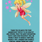 Tooth Fairy Thank You Cards-  Thank You So Much For Your Magnificent Tooth!