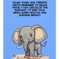 Oral Hygiene Cards-  Tough Tusks And Terrific Teeth!