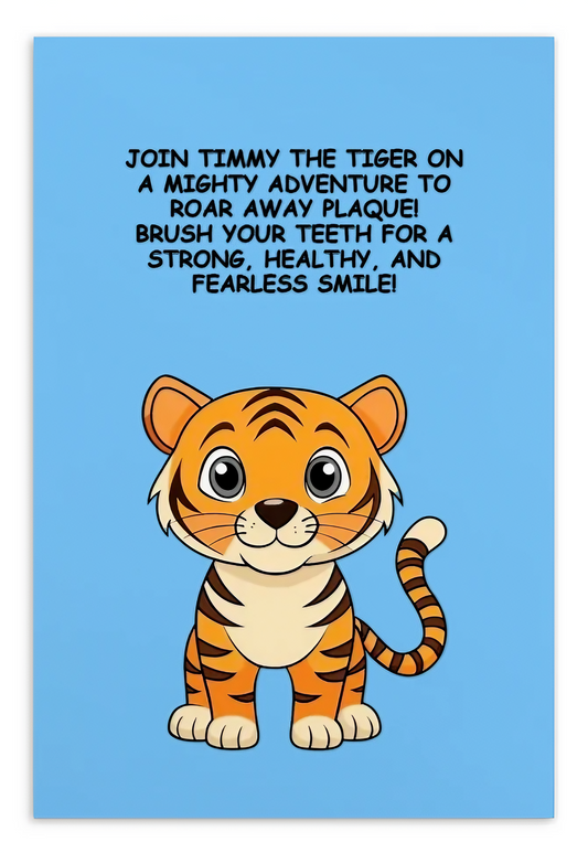 Oral Hygene Cards- Join Timmy The Tiger On A Mighty Adventure To Roar Away Plaque!