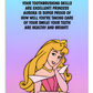 Princess Aurora | Dental Motivational & Reward Cards- You're Toothbrushing Skills Are Excellent!