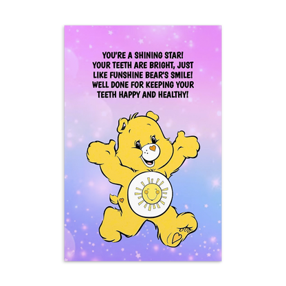 Care Bears | Dental Motivational & Reward Cards- You're A Shining Star!