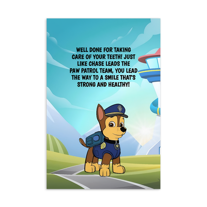 Paw Patrol | Dental Motivational & Reward Cards- Well Done For Taking Care Of Your Teeth!