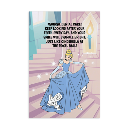 Cinderella | Dental Motivational & Reward Cards- Magical Dental Care!