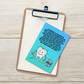Oral Hygiene Cards- It's Important To Floss Every Day To Keep Your Teeth And Gums Healthy And Clean