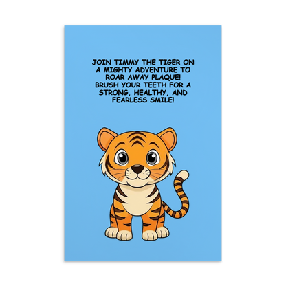 Oral Hygene Cards- Join Timmy The Tiger On A Mighty Adventure To Roar Away Plaque!