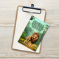 Oral Hygiene Cards- Even The King Of The Jungle Flosses! Join Leo The Lion, The Mightiest Flosser In The Savannah