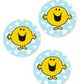 Mr Happy | Dental Stickers (Quantity 480)