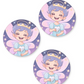 Violet Velvetwing | Dental Stickers (Quantity 480)
