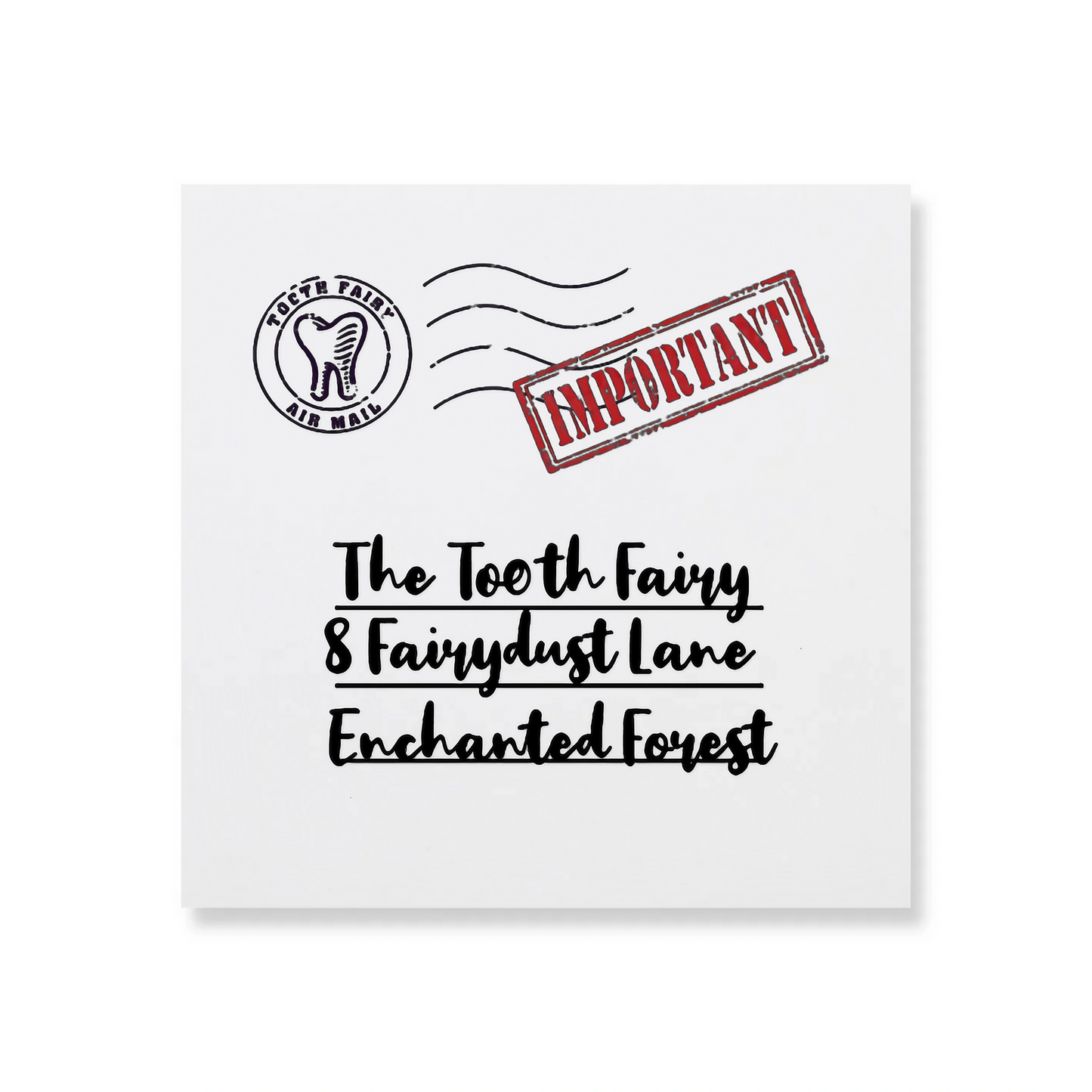 Tooth Fairy Envelopes - Important Tooth Fairy Post