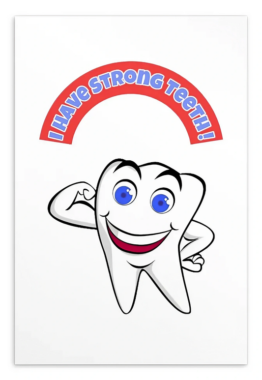 Dental Motivational & Reward Cards- I Have Strong Teeth!