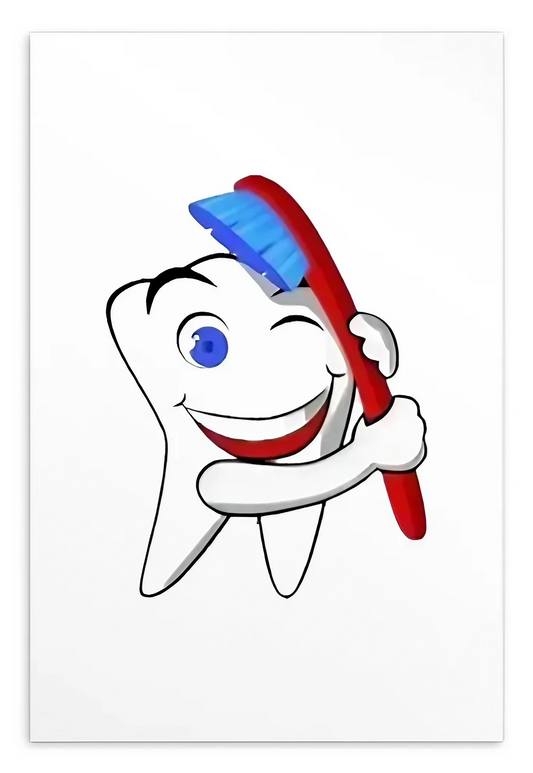 Dental Motivational & Reward Cards- Tooth Cleaning With A Toothbrush
