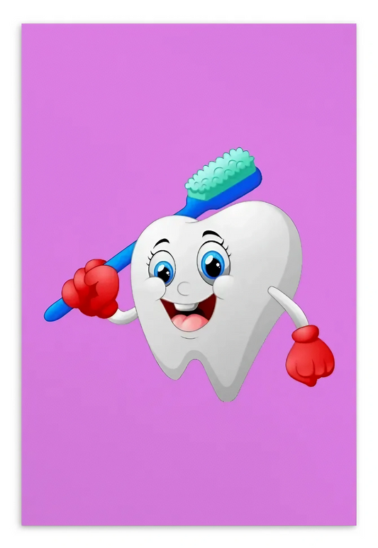 Dental Motivational & Reward Cards- Tooth Wearing Gloves And Holding A Toothbrush