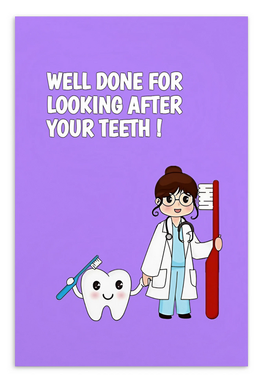 Dental Motivational & Reward Cards- Well Done For Looking After Your Teeth!