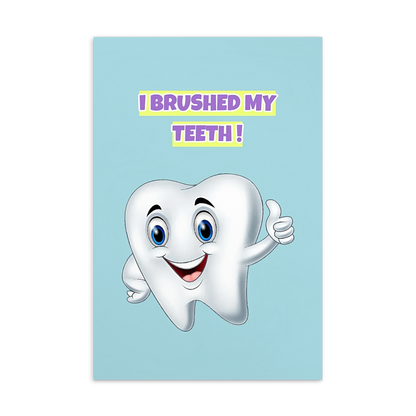 Dental Motivational & Reward Cards- I Brushed My Teeth!