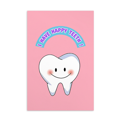 Dental Motivational & Reward Cards- I Have Happy Teeth!