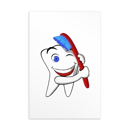 Dental Motivational & Reward Cards- Tooth Cleaning With A Toothbrush