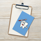 Dental Motivational & Reward Cards- Smiling Tooth Holding A Red Toothbrush (Dark blue Background)