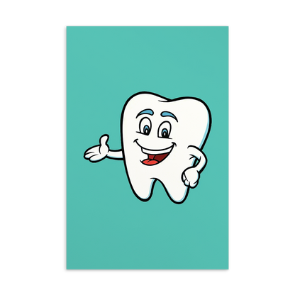 Dental Motivational & Reward Cards- Happy Tooth (Green Background)