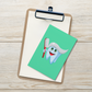 Dental Motivational & Reward Cards- Tooth With Toothpaste Hair Holding Red Toothbrush