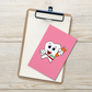 Dental Motivational & Reward Cards- Tooth Putting Green Toothpaste On Toothbrush (Pink Background)
