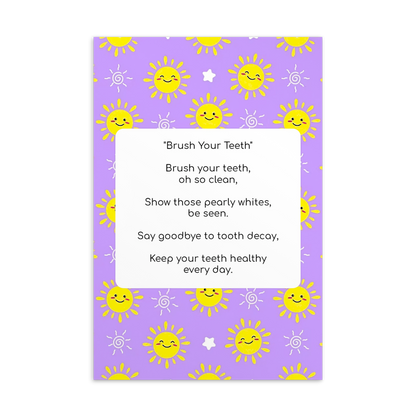 Toothbrushing Song Cards- Brush Your Teeth