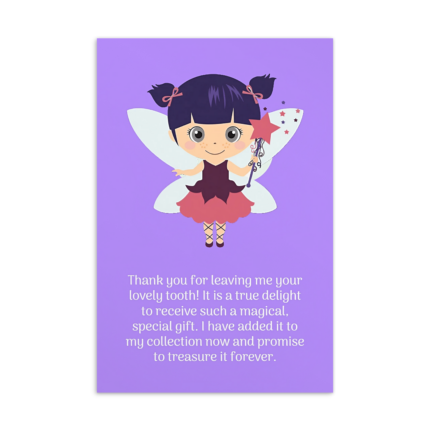 Tooth Fairy Thank You Cards- Thank You For Leaving Me Your Lovely Tooth!