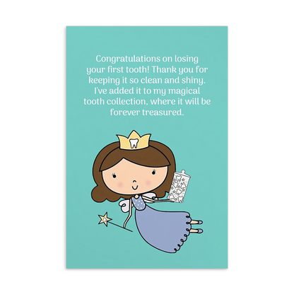 Tooth Fairy Thank You Cards- Congratulations On Losing Your First Tooth!